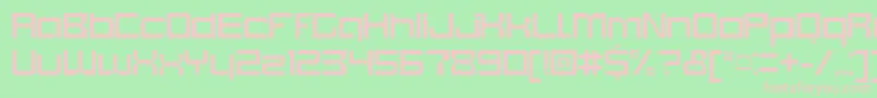 BlockoutClosedregular Font – Pink Fonts on Green Background