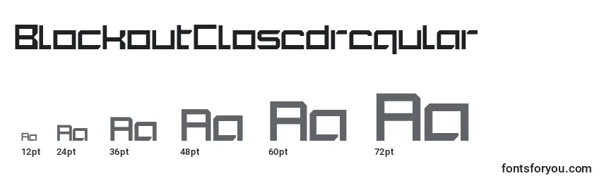 BlockoutClosedregular-fontin koot