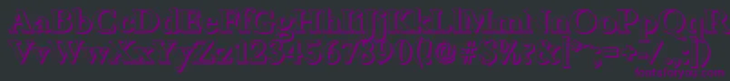 BambergshadowBold Font – Purple Fonts on Black Background