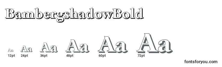 BambergshadowBold Font Sizes