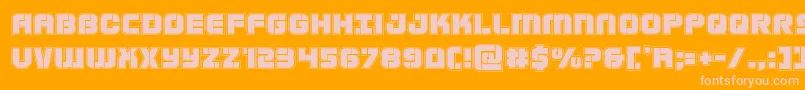 Supersubmarineacad Font – Pink Fonts on Orange Background