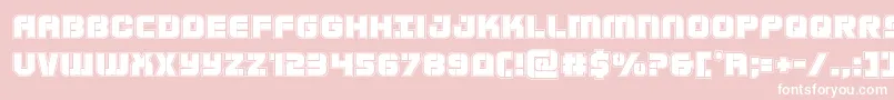 Supersubmarineacad Font – White Fonts on Pink Background