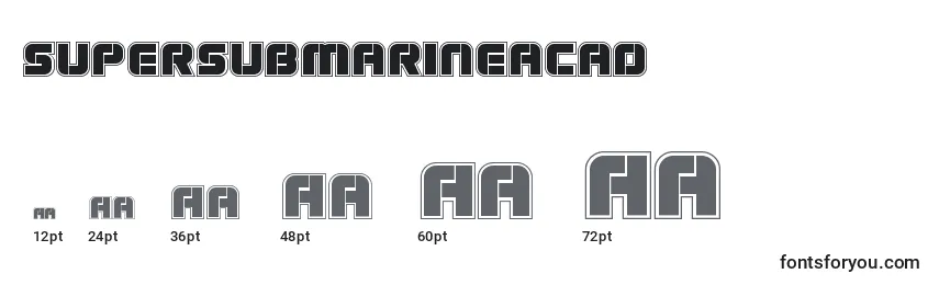Supersubmarineacad Font Sizes