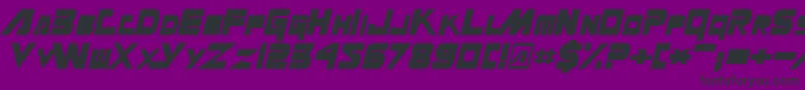 MasterforceSolid Font – Black Fonts on Purple Background