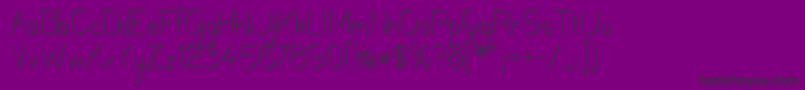 Mechrib Font – Black Fonts on Purple Background