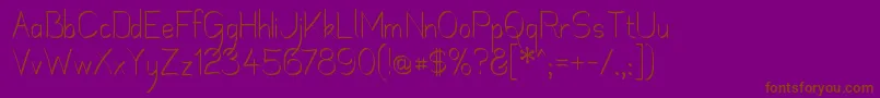 Шрифт Mechrib – коричневые шрифты на фиолетовом фоне