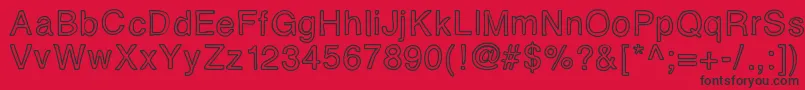 Eidolon Font – Black Fonts on Red Background