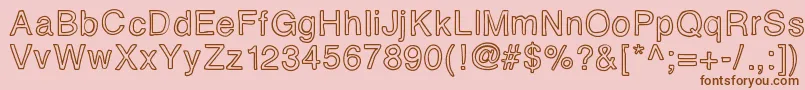 Eidolon Font – Brown Fonts on Pink Background