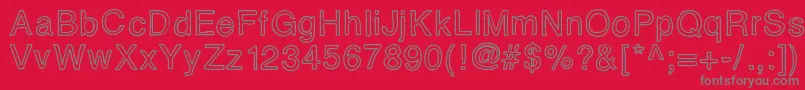 Eidolon Font – Gray Fonts on Red Background