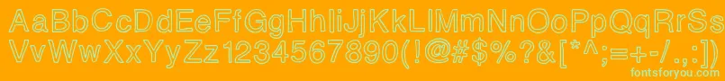 Eidolon Font – Green Fonts on Orange Background