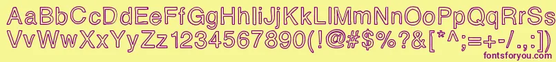 Eidolon Font – Purple Fonts on Yellow Background