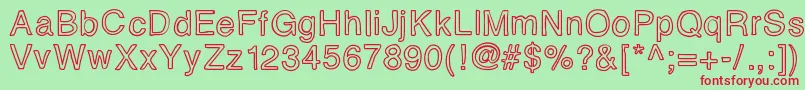 Eidolon Font – Red Fonts on Green Background