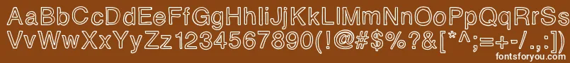 Eidolon Font – White Fonts on Brown Background