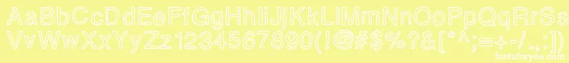 Eidolon Font – White Fonts on Yellow Background