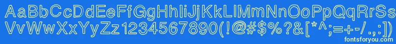 Eidolon Font – Yellow Fonts on Blue Background