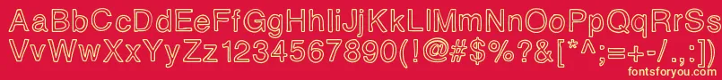 Eidolon Font – Yellow Fonts on Red Background