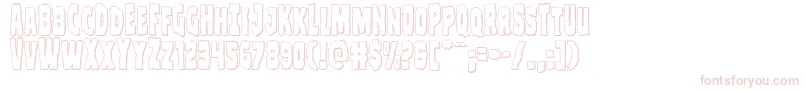 Clubberlang3D Font – Pink Fonts on White Background