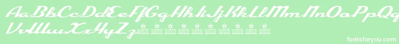 EnjoyPersonalUse Font – White Fonts on Green Background