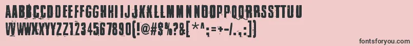 Blacklist Font – Black Fonts on Pink Background