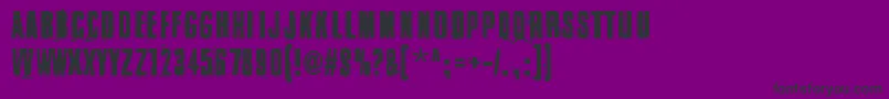 Blacklist Font – Black Fonts on Purple Background