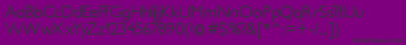 Шрифт SoftElegance – чёрные шрифты на фиолетовом фоне