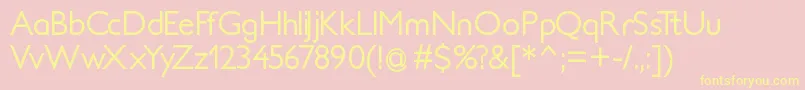 SoftElegance Font – Yellow Fonts on Pink Background