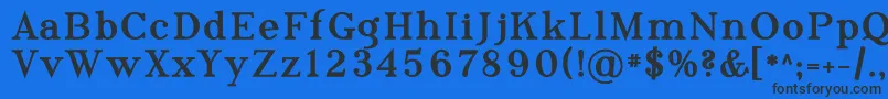 Phosph10 Font – Black Fonts on Blue Background