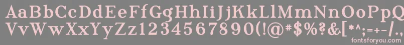 Phosph10 Font – Pink Fonts on Gray Background