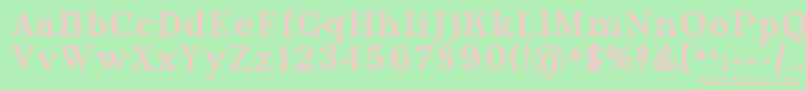 Phosph10 Font – Pink Fonts on Green Background