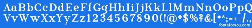 フォントPhosph10 – 青い背景に白い文字