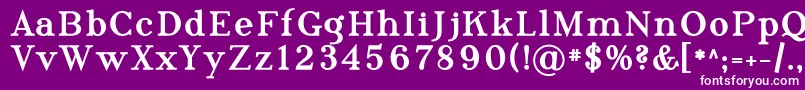 Phosph10 Font – White Fonts on Purple Background