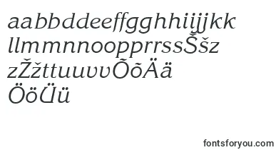 KingstonItalic font – estonian Fonts