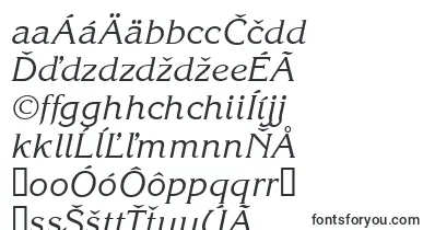KingstonItalic font – slovak Fonts