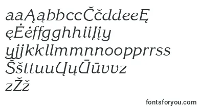 KingstonItalic font – lithuanian Fonts