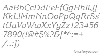 KingstonItalic font – Gray Fonts