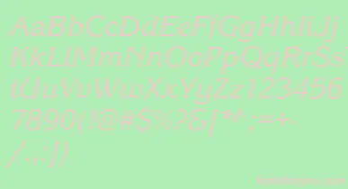 KingstonItalic font – Pink Fonts On Green Background