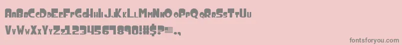 Police AmericanDad – polices grises sur fond rose