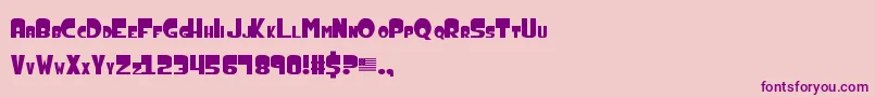 AmericanDad Font – Purple Fonts on Pink Background