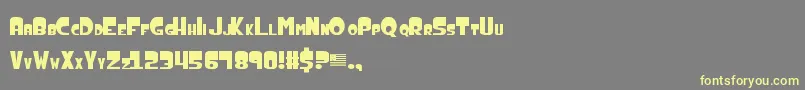 AmericanDad Font – Yellow Fonts on Gray Background
