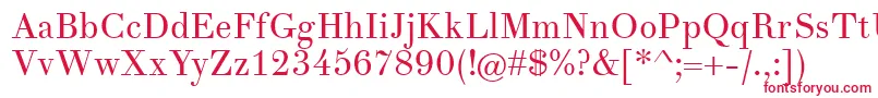 フォントTheanoDidotRegular – 赤い文字