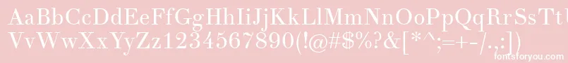 TheanoDidotRegular Font – White Fonts on Pink Background