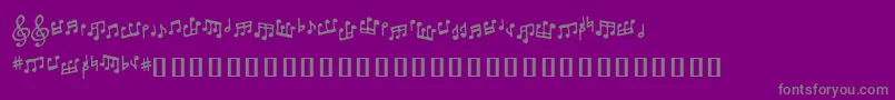 Шрифт Tonedeafbb – серые шрифты на фиолетовом фоне