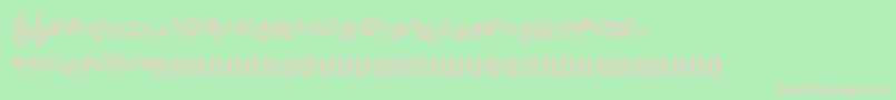 Tonedeafbb Font – Pink Fonts on Green Background