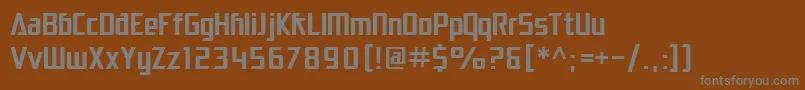 Шрифт SfElectrotome – серые шрифты на коричневом фоне
