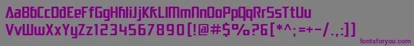Шрифт SfElectrotome – фиолетовые шрифты на сером фоне