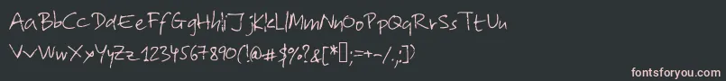 Lolo2 Font – Pink Fonts on Black Background