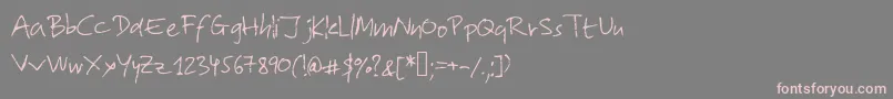 Lolo2 Font – Pink Fonts on Gray Background