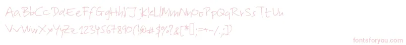 Lolo2 Font – Pink Fonts on White Background