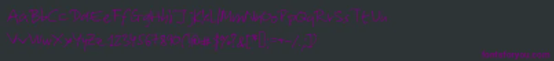Lolo2 Font – Purple Fonts on Black Background