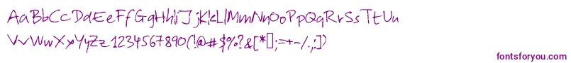 Lolo2 Font – Purple Fonts on White Background